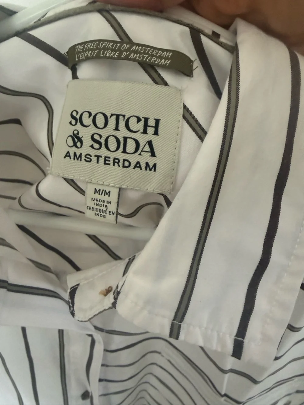 Scotch & Soda White Shirt with Black Stripes - Picture 4 of 5